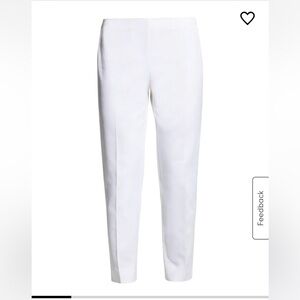 Lafayette148 Elegant White cloth cropped Women's Pants Sz 14